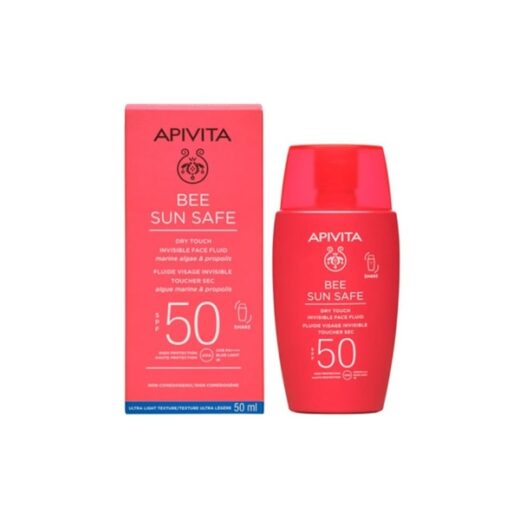 Bee Sun Safe fluido invisible tacto seco de Apivita