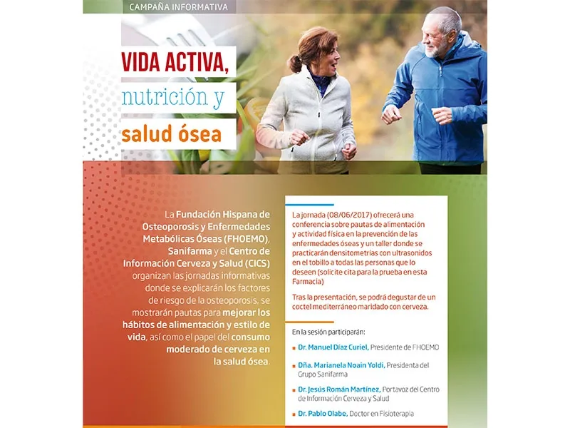 Vida activa, nutrición y salud ósea Vida activa, nutrición y salud ósea